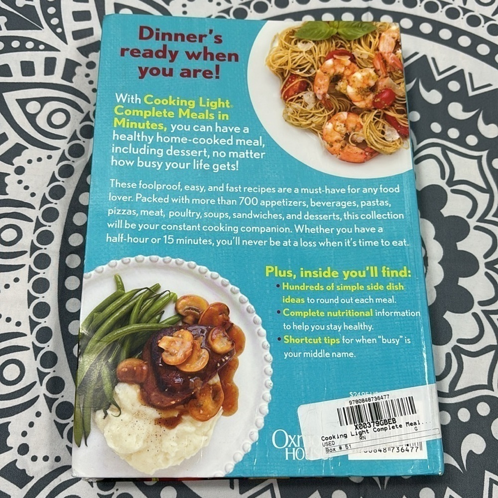 Cooking light complet meals in minutes cookbook​​​​​​​​​ - Picture 2 of 7